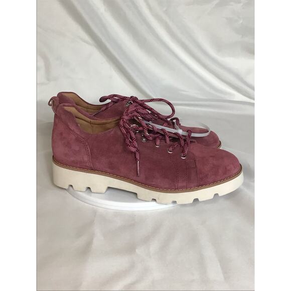 Vionic Women's Charm Ballari Oxford Lace Up Loafers in suede Sz. 7 Purple NWOT - Picture 6 of 9